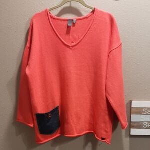 Shannon Passero Oversized 100% Cotton Sweater. Size Large